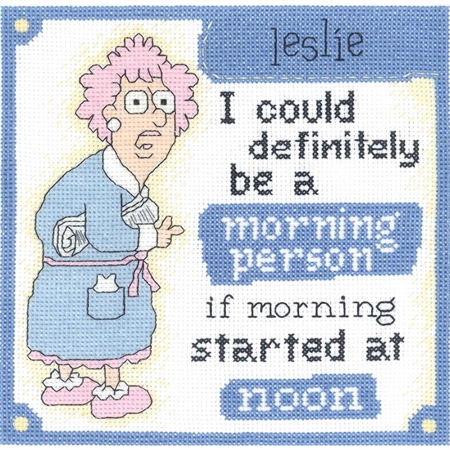 Aunty Acid Morning Person Counted Cross Stitch Kit